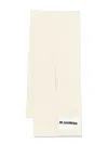 Jil Sander Logo-patch Padded Scarf In White