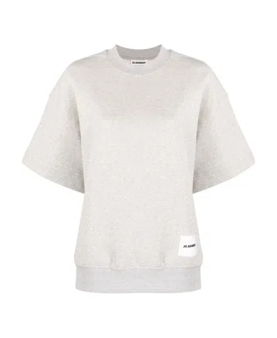 Jil Sander Logo-patch Short-sleeved T-shirt In White