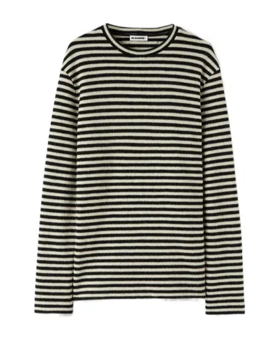 JIL SANDER JIL SANDER STRIPED LONG-SLEEVED T-SHIRT