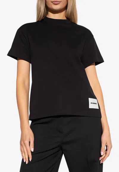 JIL SANDER LOGO PATCH T-SHIRT - SET OF 3