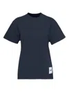 Jil Sander Logo-patch T-shirt In Blue