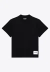Jil Sander 3 T-shirt Pack With Logo Patch In Cotton Woman In Black