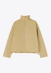 Jil Sander Mustard Concealed Fastening Jacket In Beige