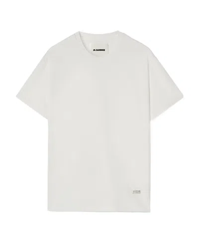 JIL SANDER JIL SANDER LOGO PLAQUE CREWNECK T-SHIRT
