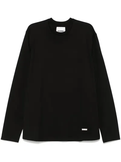 JIL SANDER LOGO-PLAQUE T-SHIRT