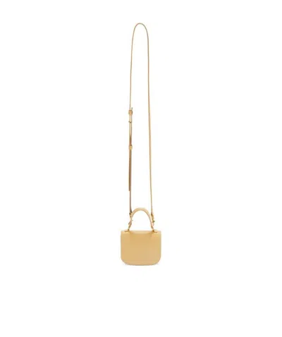 Jil Sander Logo-plaque Tote Bag In Nude