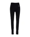 Jil Sander Black Leggings With Printed Waistband In Black
