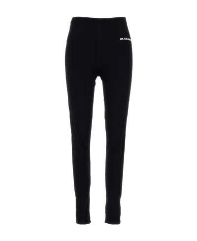 JIL SANDER JIL SANDER LOGO PRINTED HIGH-WAIST LEGGINGS