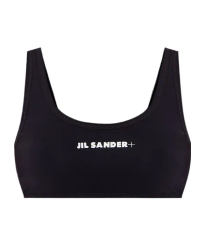 JIL SANDER LOGO-PRINT BIKINI TOP
