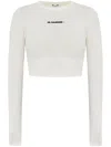 Jil Sander Logo-print Bikini Top In White