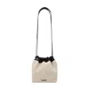 Jil Sander Logo-print Bucket Bag In Nude