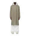 Jil Sander Logo-print Button-down Coat In Gray