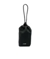 Jil Sander Logo-print Clutch Bag In Black
