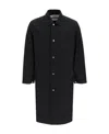 Jil Sander Logo-print Coat In Black