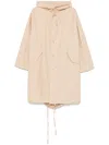 Jil Sander Logo-print Coat In Neutrals