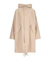 Jil Sander Logo-print Coat In Nude