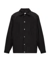 Jil Sander Black Shirt-jacket With Logo In Black