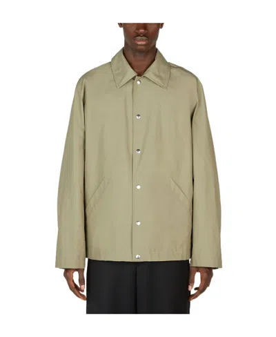 JIL SANDER JIL SANDER LOGO PRINTED LONG-SLEEVED JACKET