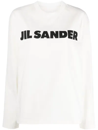 JIL SANDER LOGO-PRINT COTTON SWEATSHIRT