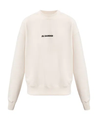 JIL SANDER JIL SANDER LOGO PRINTED CREWNECK SWEATSHIRT