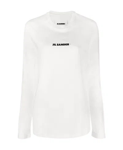 JIL SANDER JIL SANDER LOGO PRINTED CREWNECK SWEATSHIRT