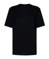 Jil Sander Logo Printed Crewneck T-shirt In Black