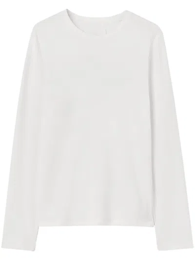 Jil Sander Basic Long-sleeved T-shirt In 104 Coconut