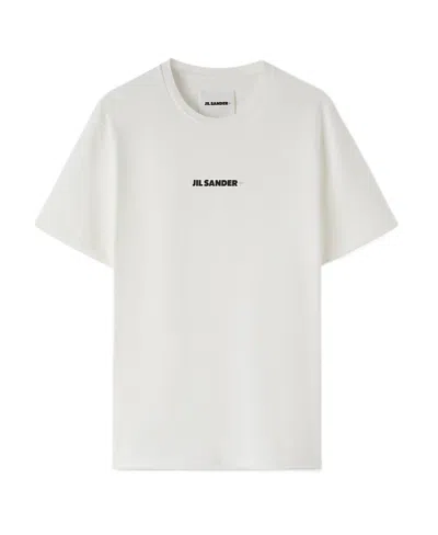 JIL SANDER JIL SANDER LOGO PRINTED CREWNECK T-SHIRT