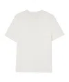 Jil Sander H Camiseta Parche Espalda Crudo In White