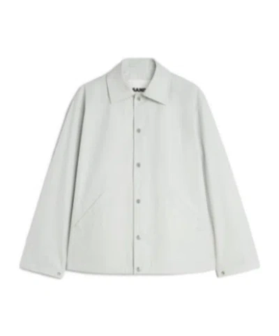 JIL SANDER LOGO-PRINT COTTON TAFFETA JACKET