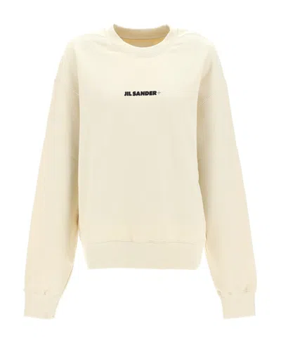 JIL SANDER JIL SANDER LOGO PRINTED CREWNECK SWEATSHIRT
