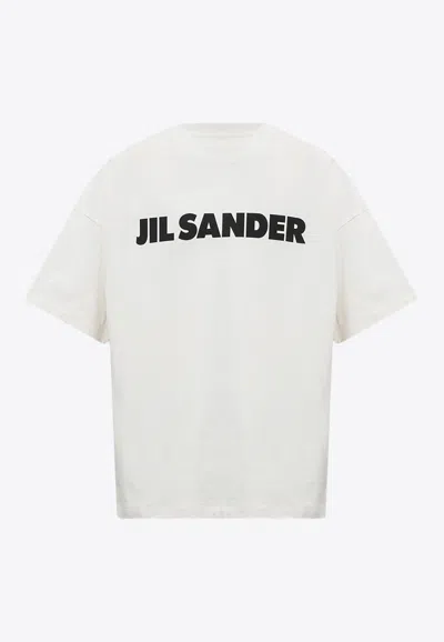 JIL SANDER LOGO PRINT CREWNECK T-SHIRT