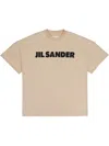 Jil Sander Dark Sand T-shirt Mit Logo-print In Nude