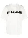 Jil Sander Relaxed-fit Cotton T-shirt With Bold Logo In White