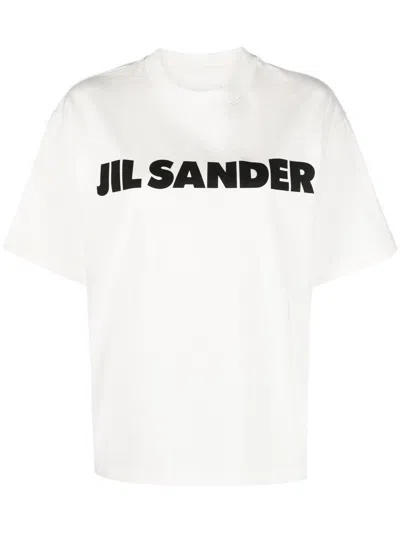 JIL SANDER LOGO-PRINT DETAIL T-SHIRT - WOMEN'S - COTTON,J02GC0001J4514819365488