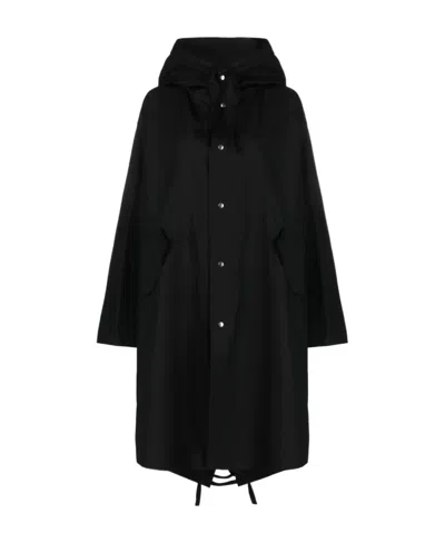 JIL SANDER JIL SANDER LOGO PARKA COAT