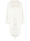 Jil Sander Logo-print Technical Raincoat In Neutrals