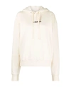 Jil Sander Cotton Hooded Sweatshirt In White