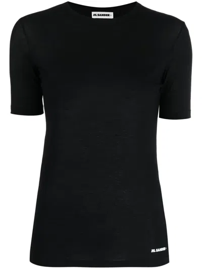 JIL SANDER LOGO-PRINT HEM T-SHIRT