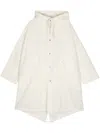 Jil Sander Logo-print Hooded Coat In White