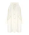 Jil Sander Logo-print Hooded Coat In White