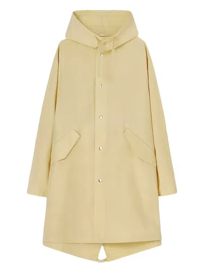 Jil Sander Logo-print Hooded Parka In Nude
