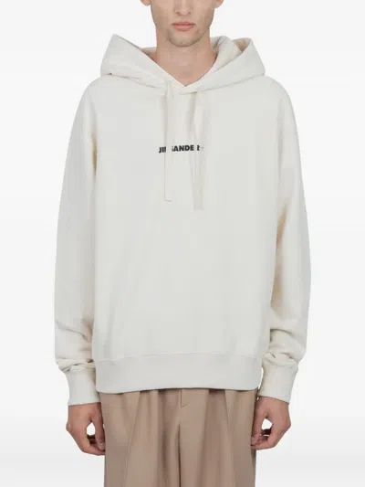 Jil Sander Men's Beige Other Materials Sweatshirt In White