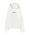 Shop Jil Sander Logo-print Hoodie In White