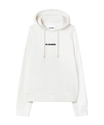 JIL SANDER LOGO-PRINT HOODIE