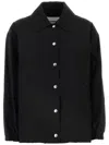 Jil Sander Women Black Cotton Windbreaker In Black