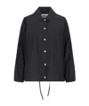 Jil Sander Giubbino In Cotone Nero Donna In Black