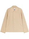 Jil Sander Logo-print Jacket In Neutrals