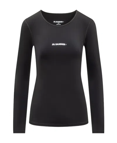Jil Sander Logo-print Jersey T-shirt In Black