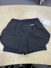 Jil Sander Logo-print Layered Shorts In Black